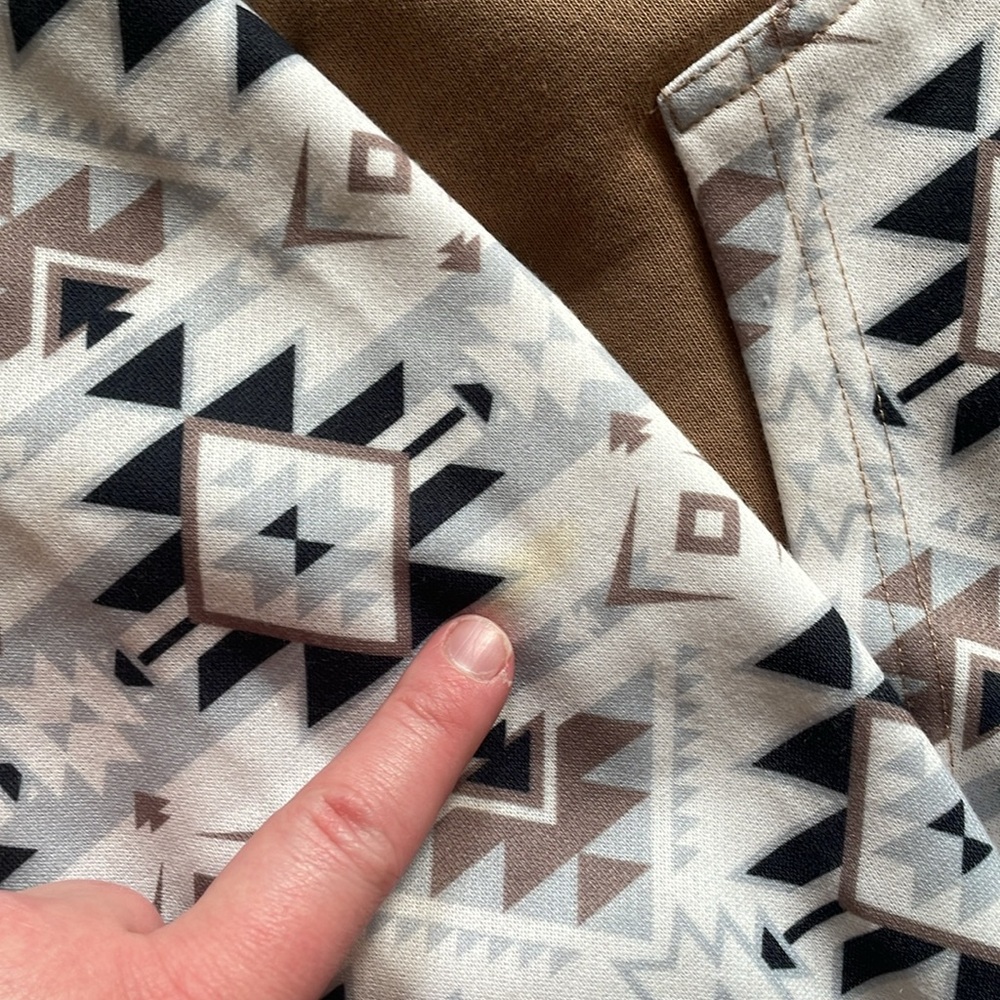Hooey Brown & White Southwestern Aztec Pattern Pullover Hoodie - Picture 2 of 5